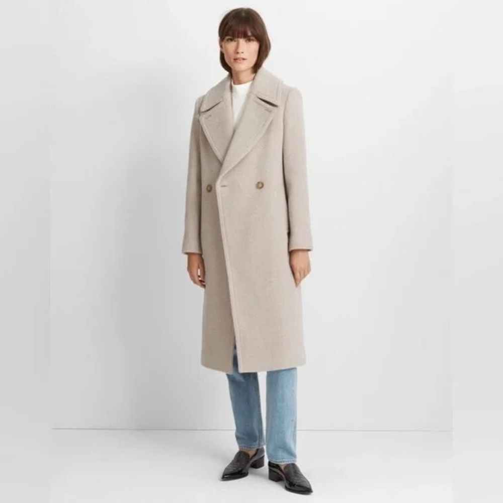 Club Monaco Beige Daylina Coat XS Almond Color
